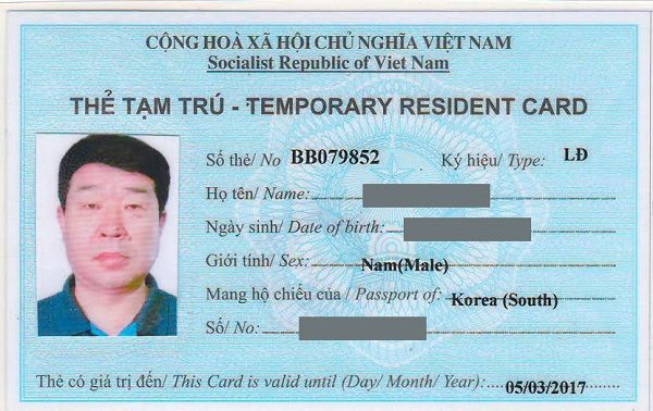 Thủ tục đăng kí thẻ tạm trú cho người nước ngoài ở Nghệ An mới nhất 2018
